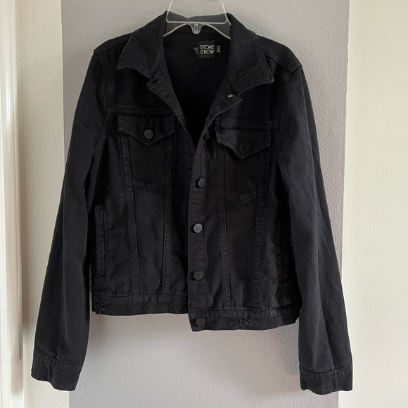 Stone Row Vol Stone Black Denim Jacket - Picture 2 of 10